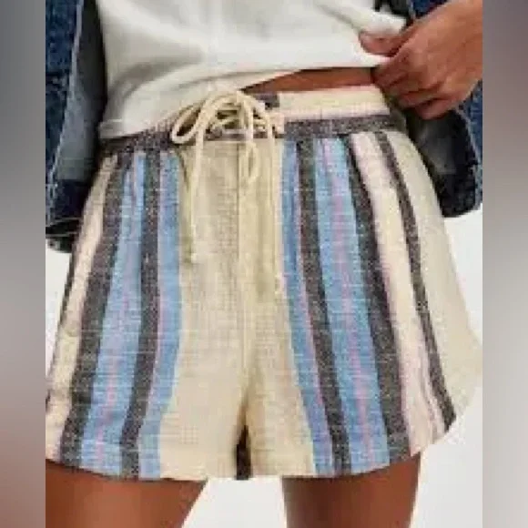 Free People Kalli Board Shorts in Sand Combo- NWT S - Picture 2 of 8